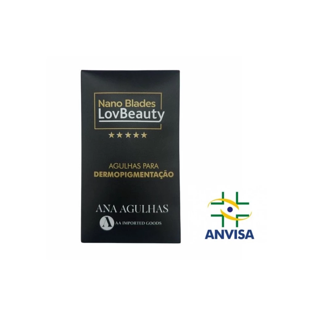 10 Lâminas Lovbeauty 18u 0.18mm Nano Blade Microblading