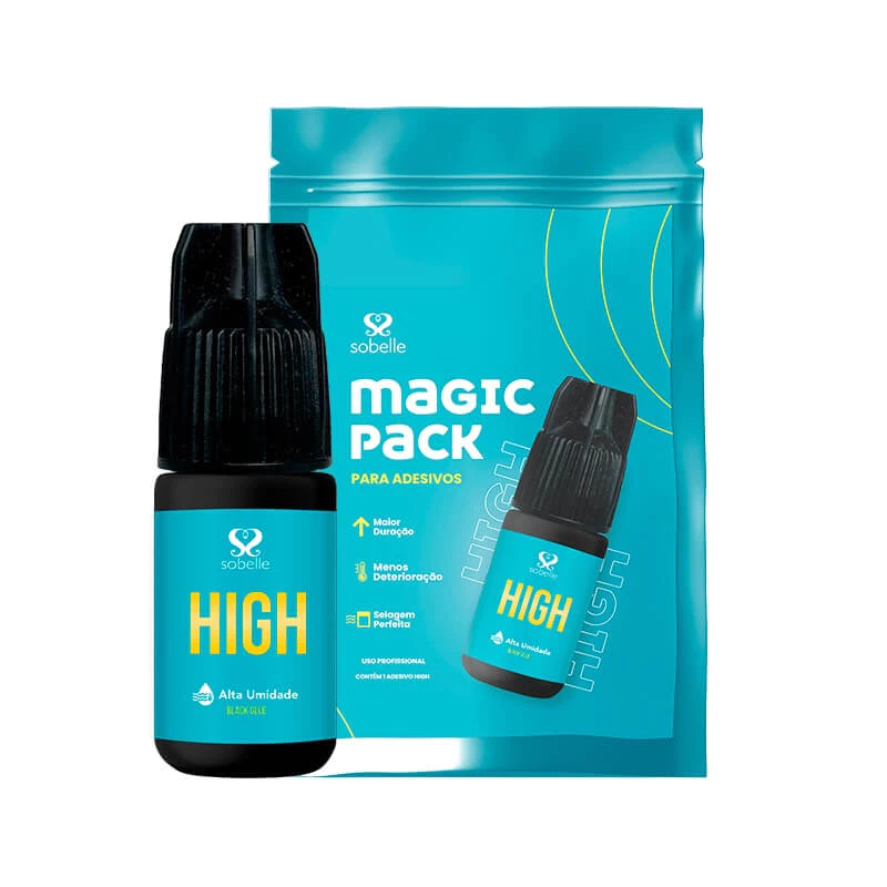 Cola Para Alongamento De Cílios Alta Umidade High Sobelle 3ml Para Extensão Fio A Fio E Volume Russo